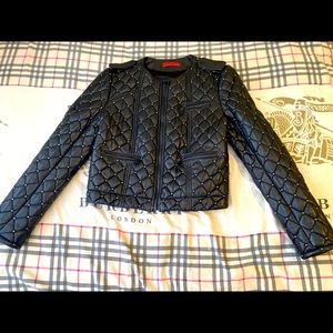 Alice & Olivia leather coat